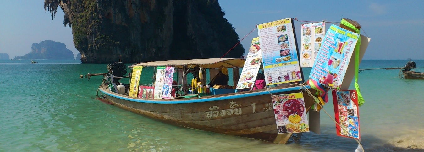 Bootje Thailand op zee