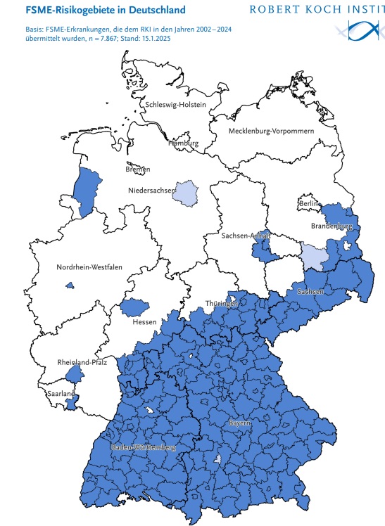 Tekenbeten in Duitsland
