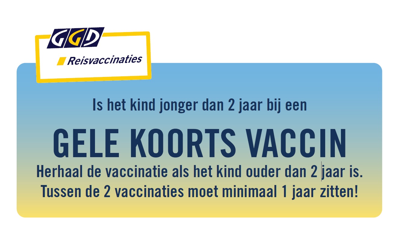 Stickertje gele koorts